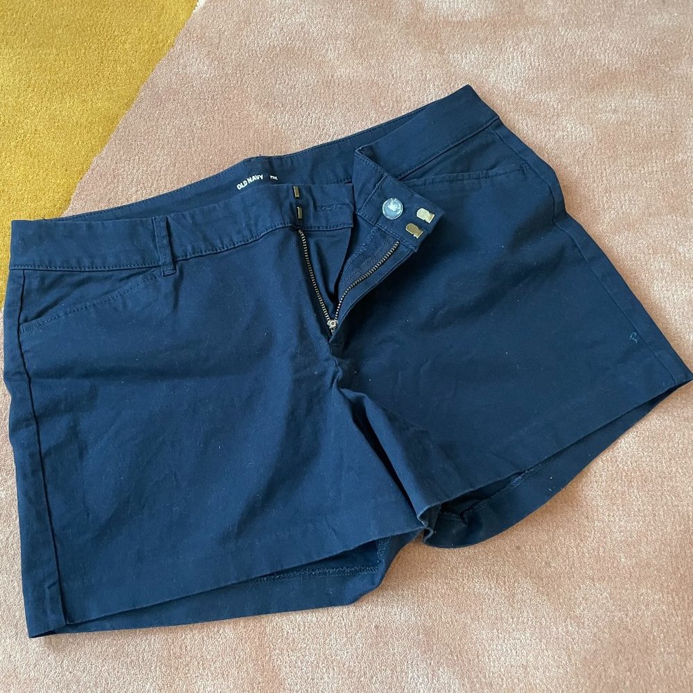 Navy Chino Shorts